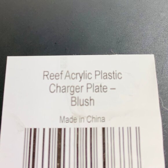 Ocean Reef Blush Charger Plates 14" Beach Table Decor Wedding Coastal Set of 4 - Picture 5 of 8